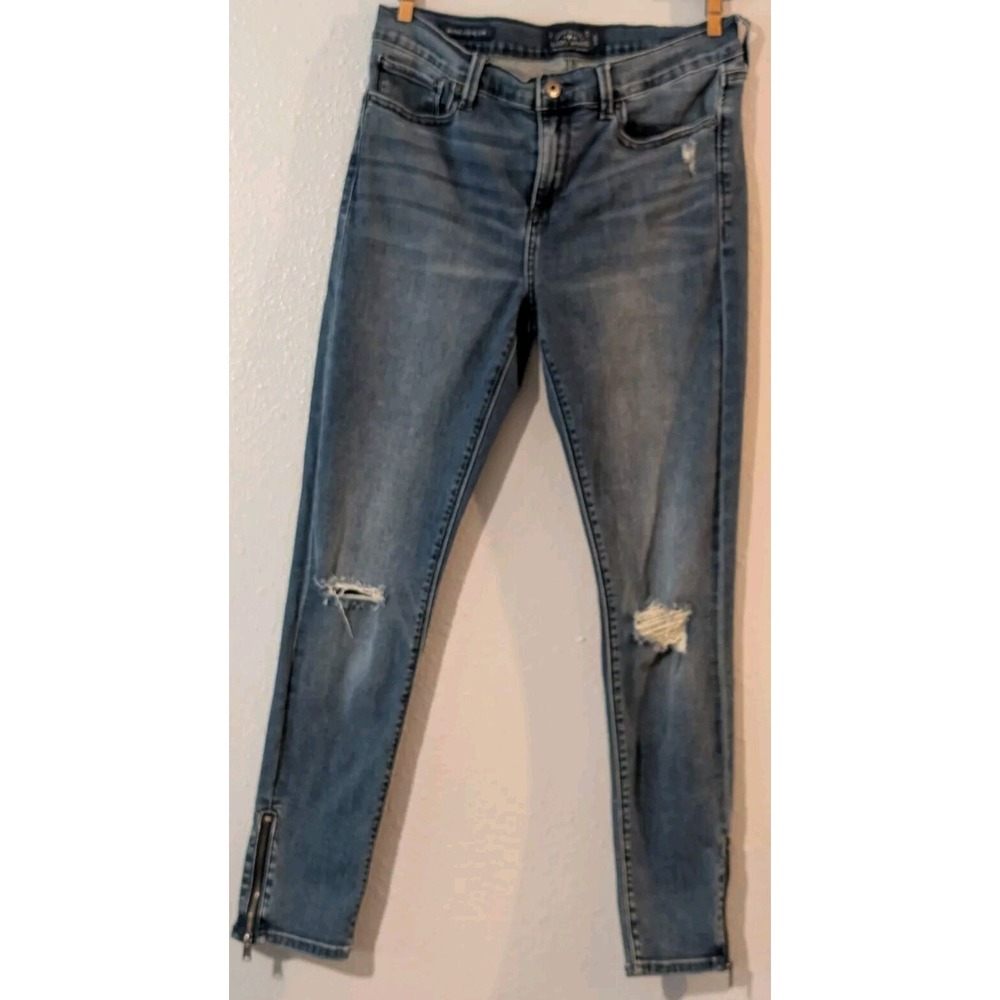 Lucky Brand Brooke Legging Skinny Jean Size 8/29 Ankle Zipper Black Label